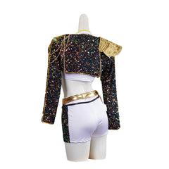 Mädchen Kinder Huntrix Rumi Golden schwarz Cosplay Outfits