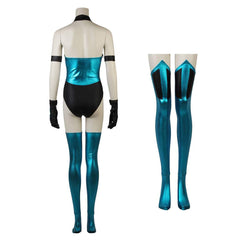 Mortal Kombat Kitana grün Jumpsuit Cosplay Kostüm