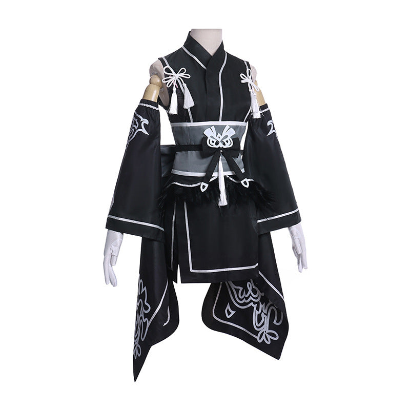NieR: Automata - 2B Kimono Cosplay Kostüm Halloween Karneval Outfits