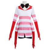 rosa Angel Dust aus Hazbin Hotel Cosplay Kostüm