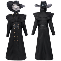 Herren Steampunk Gotik Plague Doctor Pestartz Pest Doktor Cosplay Kostüm Version C