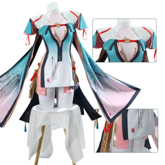 Zhezhi Kostüm Wuthering Waves Zhezhi Cosplay Outfits