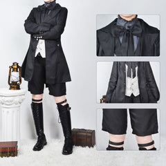Black Butler Sebastian Michaelis Uniform Cosplay Halloween Karneval Kostüm