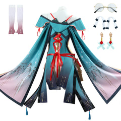 Zhezhi Kostüm Wuthering Waves Zhezhi Cosplay Outfits
