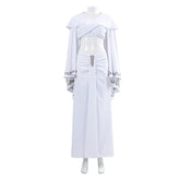 Padme Naberrie Amidala weiß Kleid Cosplay Kostüm Set Cosplay Outfits-2