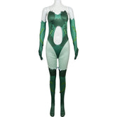 Poison Ivy Jumpsuit Pamela Isley Cosplay Kostüm