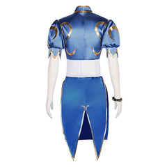 Street Fighter Chun Li Kleid blau Cosplay Outfits