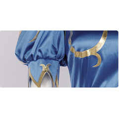 Street Fighter Chun Li Kleid blau Cosplay Outfits