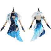 Yelan Genshin Impact Kostüm Cosplay Halloween Karneval Outfits