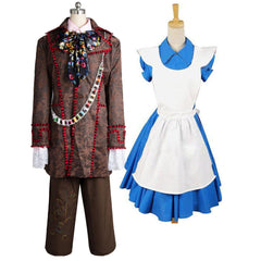 Alice In Wonderland Mad Hatter Alice Couple Kostüm Cosplay