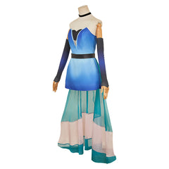 Angel Dust blau Outfit Hazbin Hotel Anthony Cosplay Kostüm Set