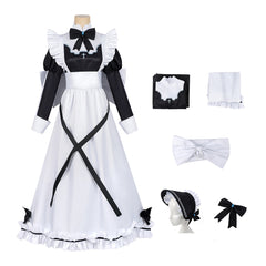 Aoi Dienstmädchen Kleid Playing Death Games to Put Food on the Table Aoi Cosplay Outfit