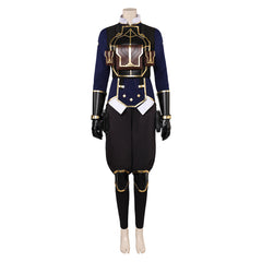 Arcane: League of Legends Damen Blau Cosplay Kostüm Set