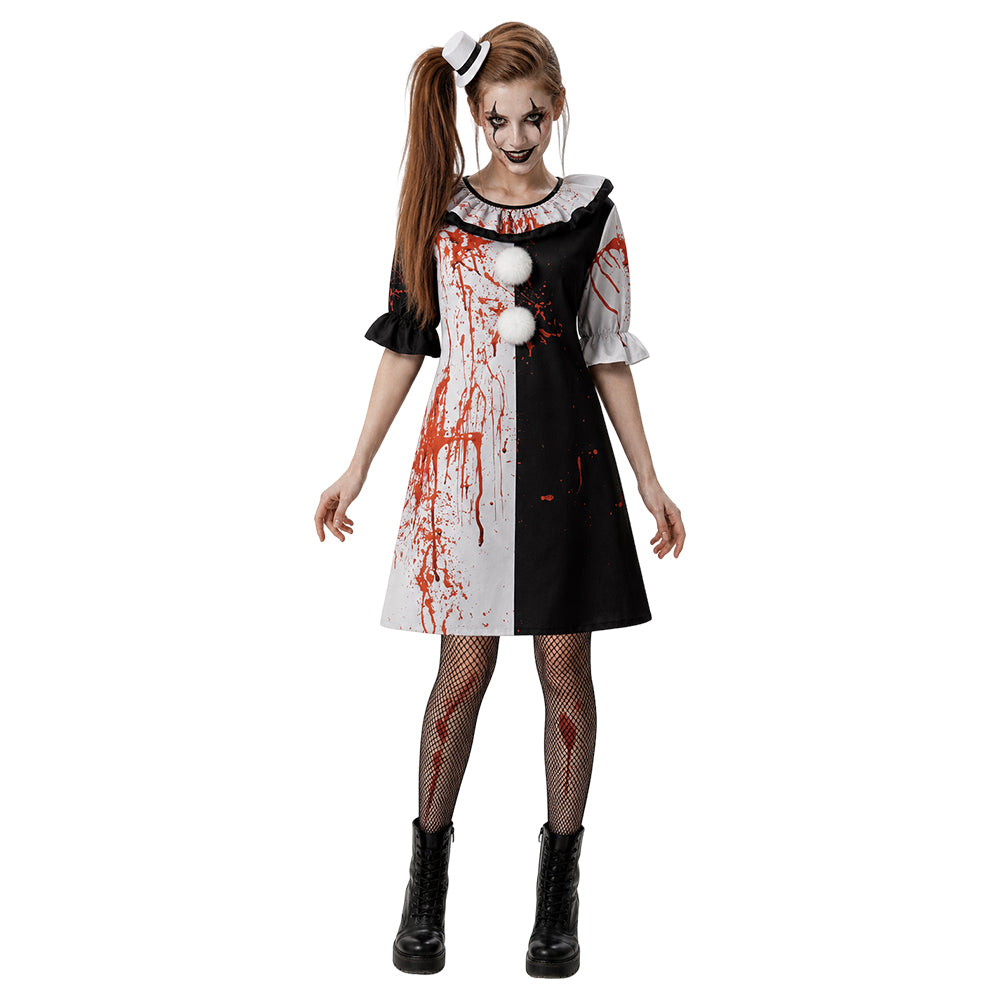 Art The Clown Kostüm Set Kleid Terrifier Art The Clown Cosplay Outfit Crossplay