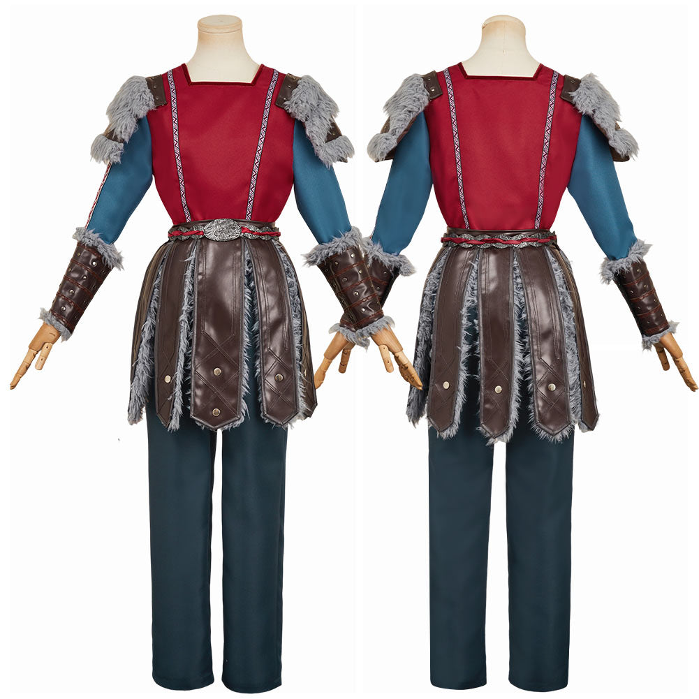 Astrid Outfits Drachenzähmen leicht gemacht Astrid Hofferson rot Kostüm Set