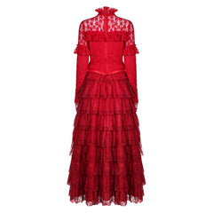 Beetlejuice Beetlejuice Lydia Deetz rot Kleid Cosplay Kostüm Outfits