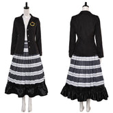 Beetlejuice Lydia Deitz schwarz Kostüm Set Cosplay Outfits