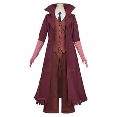 Charlotte Morningstar weinrot Kostüm Set Hazbin Hotel Charlie Cosplay Kostüm