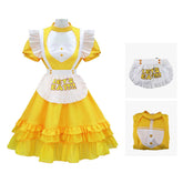 Chica geld Kleid Five Nights at Freddy's Chica Cosplay Outfit