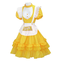 Chica geld Kleid Five Nights at Freddy's Chica Cosplay Outfit