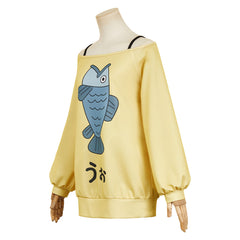 Dandadan Momo Ayase gelb Hoodie Cosplay Outfits