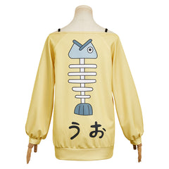 Dandadan Momo Ayase gelb Hoodie Cosplay Outfits