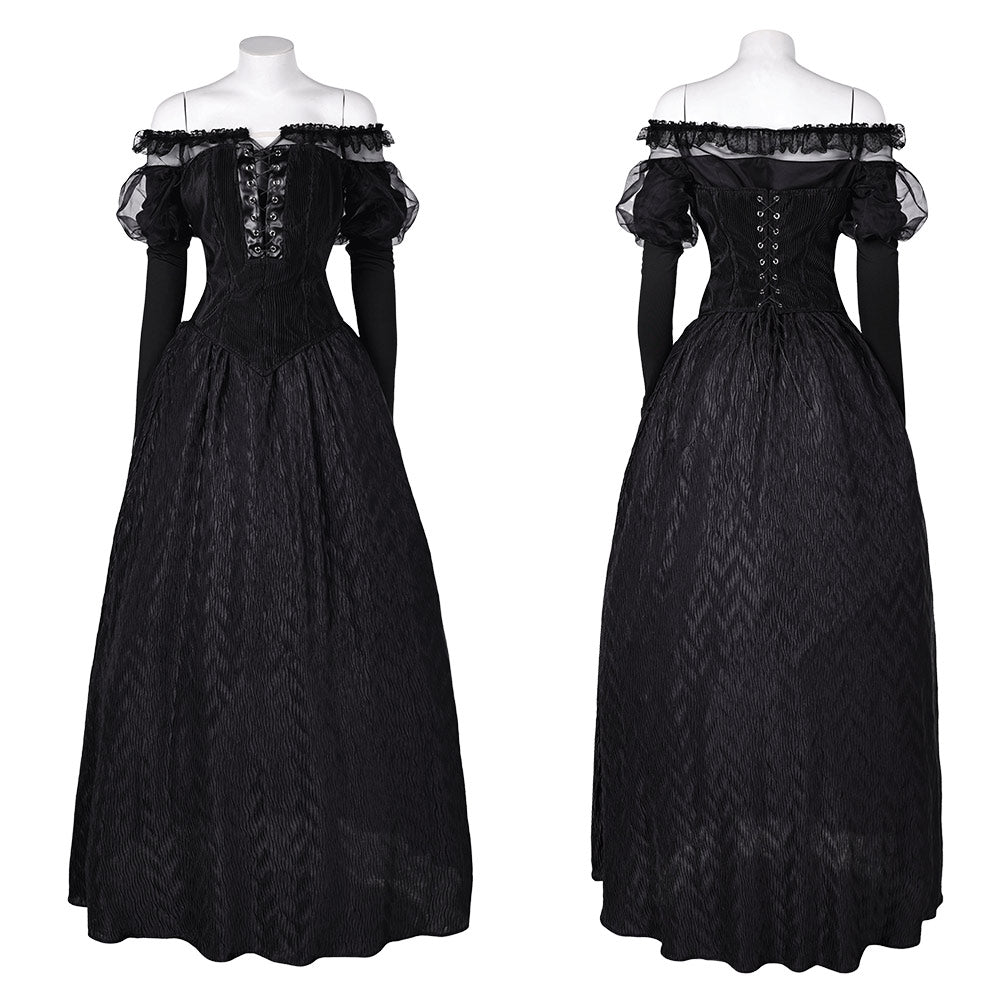 Delores Kleid Beetlejuice 2 schwarz Outfit Cosplay Kostüm