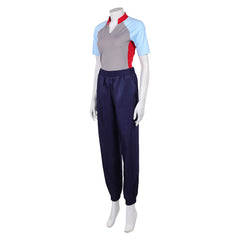 Eleven Stranger Things Jane Hopper grau Outfit Cosplay Kostüm Set