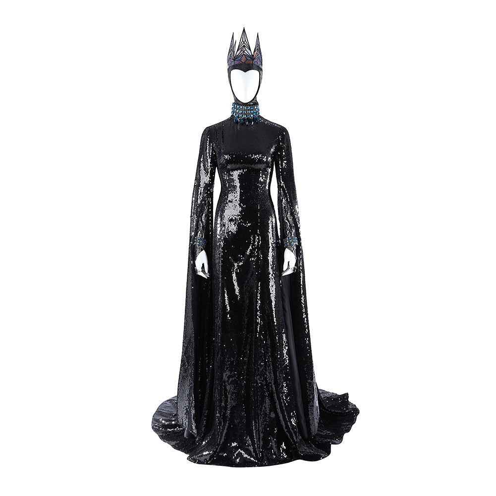 Evil Queen Böse Königin schwarz Kostüm Cosplay Outfits