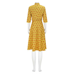 Fantastic Mr. Fox Mrs. Felicity Fox gelb Kleid Cosplay Outfit