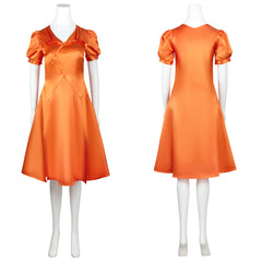 Frankenstein The Bride orange Kleid Cosplay Outfit