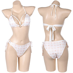 Grand Theft Auto VI Lucia originelle Sommer Bikini 2tlg. Bademode weiß Badeanzug