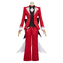 Hazbin Hotel 2025 Angel Dust rot Kostüm Hellaverse Cosplay Outfits