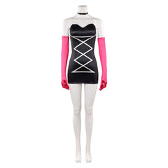 Hazbin Hotel 2025 Angel Dust schwarz Kleid Anthony Cosplay Kostüm