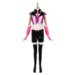 Hazbin Hotel Angel Dust rosa Outfit Anthony Cosplay Kostüm Set
