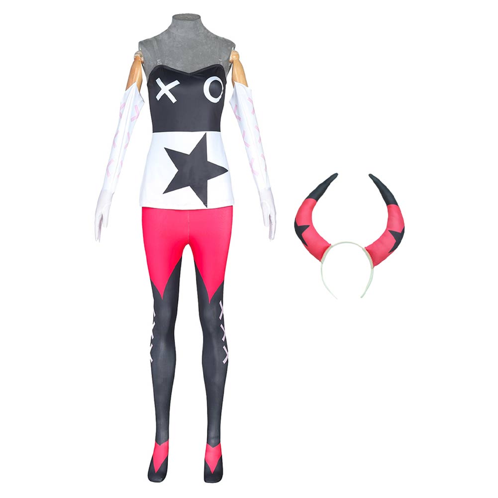 Hazbin Hotel Verosika Mayday Kostüm Set Hazbin Hotel Verosika Cosplay Outfits