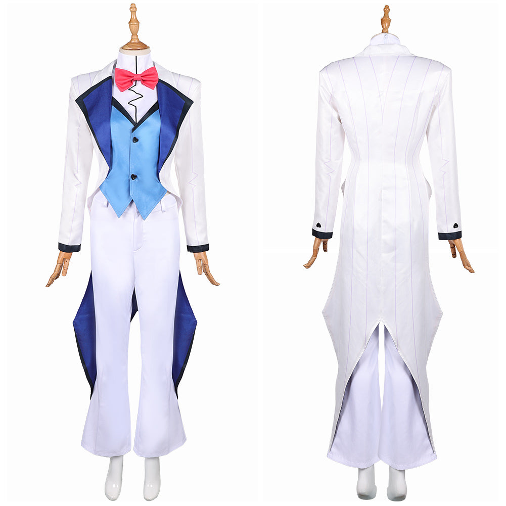 Hazbin Hotel Vox Hellaverse Vincent weiß Kostüm Cosplay Outfits