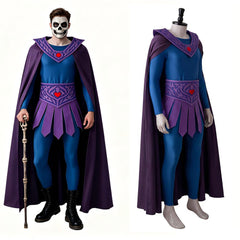 He-Man lila blau Kostüm Set Masters of the Universe Cosplay Outfit