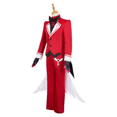 Hellaverse Alastor rot Kostüm Set Hazbin Hotel 2025 Alastor Cosplay Outfits