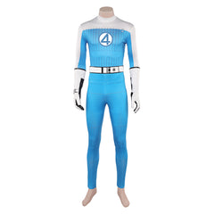 Human Torch Weiß Blau Kostüm The Fantastic Four: First Steps (2025) Johnny Storm blau Jumpsuit