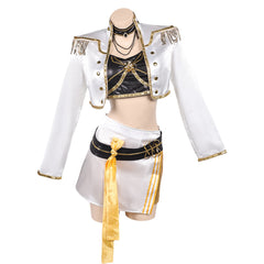 Huntix Golden Mira weiß Kostüm KPOP Demon Hunters Mira Cosplay Outfits