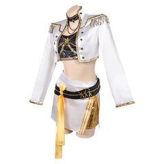 Huntix Golden Mira weiß Kostüm KPOP Demon Hunters Mira Cosplay Outfits