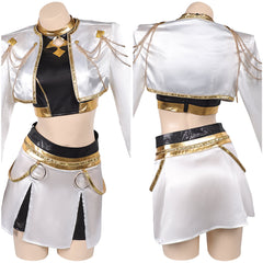 Huntix Golden Zoey weiß Kostüm KPOP Demon Hunters Zoey Cosplay Outfits