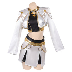 Huntix Golden Zoey weiß Kostüm KPOP Demon Hunters Zoey Cosplay Outfits