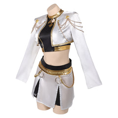 Huntix Golden Zoey weiß Kostüm KPOP Demon Hunters Zoey Cosplay Outfits