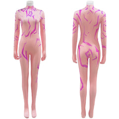 Huntrix Rumi gedruckt Jumpsuit Kpop Demon Hunters Rumi Cosplay Outfits