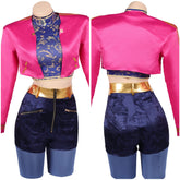 Huntrix Rumi rosa Outfits Kpop Demon Hunters Rumi Cosplay Kostüm