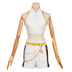 Huntrix Rumi weiß Kostüm Set Kpop Demon Hunters Rumi Cosplay Outfits