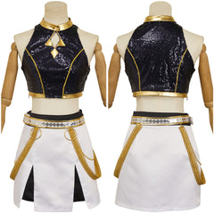 Huntrix Zoey Golden schwarz Kostüm Kpop Demon Hunters Mira Cosplay Outfits