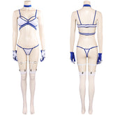 Invisible Woman Susan "Sue" Storm-Richards weiß Badeanzug 2tlg. Bademode Cosplay Outfits